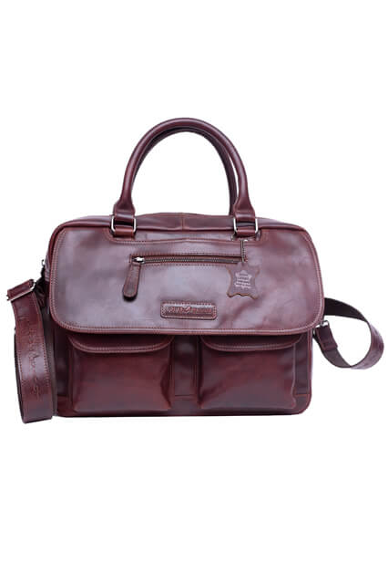 80106-Men's Leather Business Bag